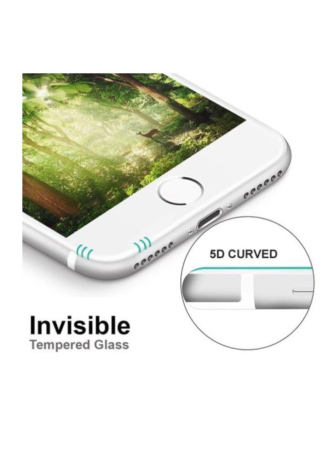 LEDIN Glass for iPhone 8 / iPhone 7 Screen Protector White Frame Tempered Glass Full Glue Edge-to-Edge Protector for iPhone 8 / iPhone 7 (White) - Image 5