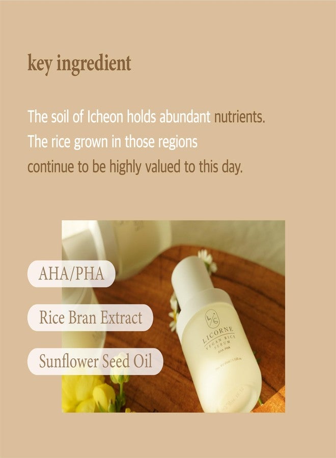 Licorne Vegan Rice Serum 1.52fl.oz Korean Skincare - Image 5