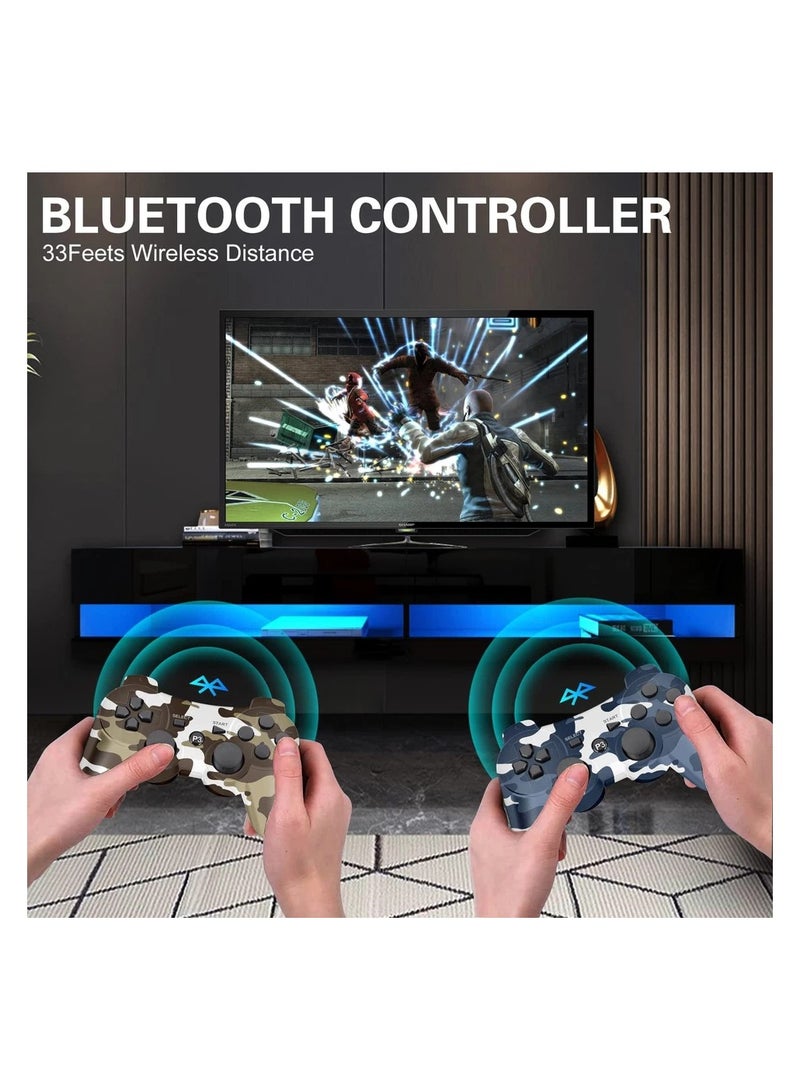 Wireless Bluetooth Gamepad - Camouflage Design, P111  on for PS3 - Image 3