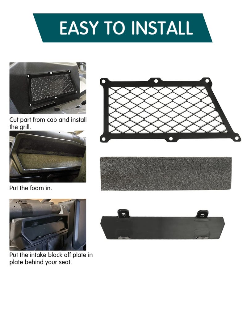 SUNPIE Can am Maverick X3 Accessories Noise Reduction Kit X3 Air Clutch Intake Relocation kit Compatible with Can Am Maverick X3 Max Turbo R RR XRC XRS 2023 2022 2021 2020 2019 2018 2017 - Image 2