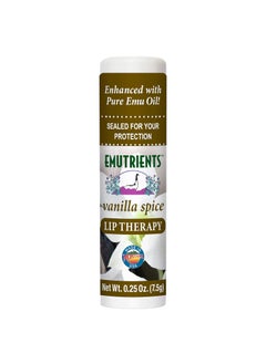 Montana Emu Ranch Montana Emu Ranch  Lip Therapy Lip Balm 025 Ounce  Vanilla Spice Flavor  Enhanced with Pure Emu Oil 