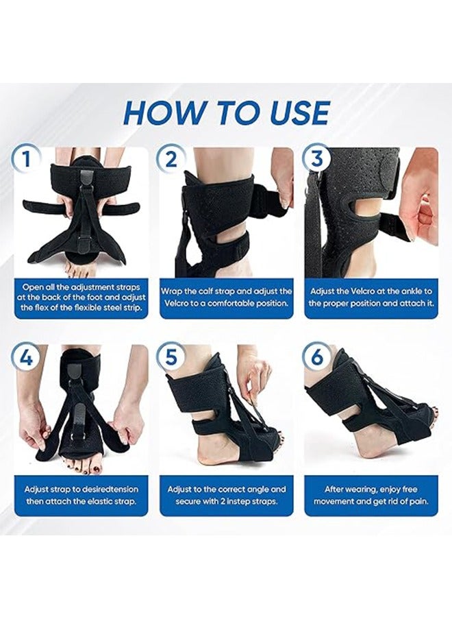 جي أس 1-التهاب الساق المفلطح القطعي إسقاط القدم التصلب التقويمي التصلب، التهاب الساق المفلطح التصلب، 3 شراع قابل للتعديل التهاب الساق المفلطح التخفيف المفلطح Achilles Tendonitis. - Image 5