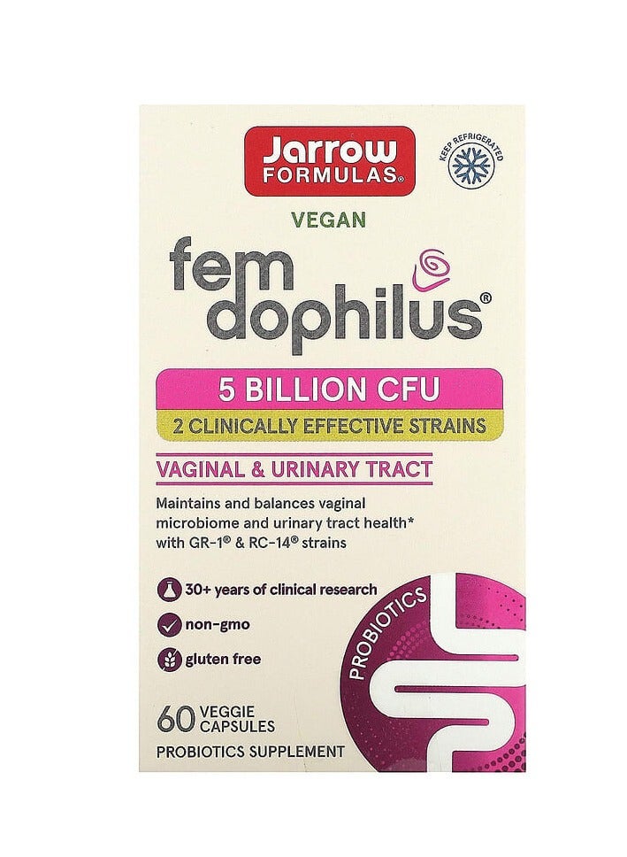 jarrow formulas Fem Dophilus, 5 Billion CFU, 60 Veggie Capsules