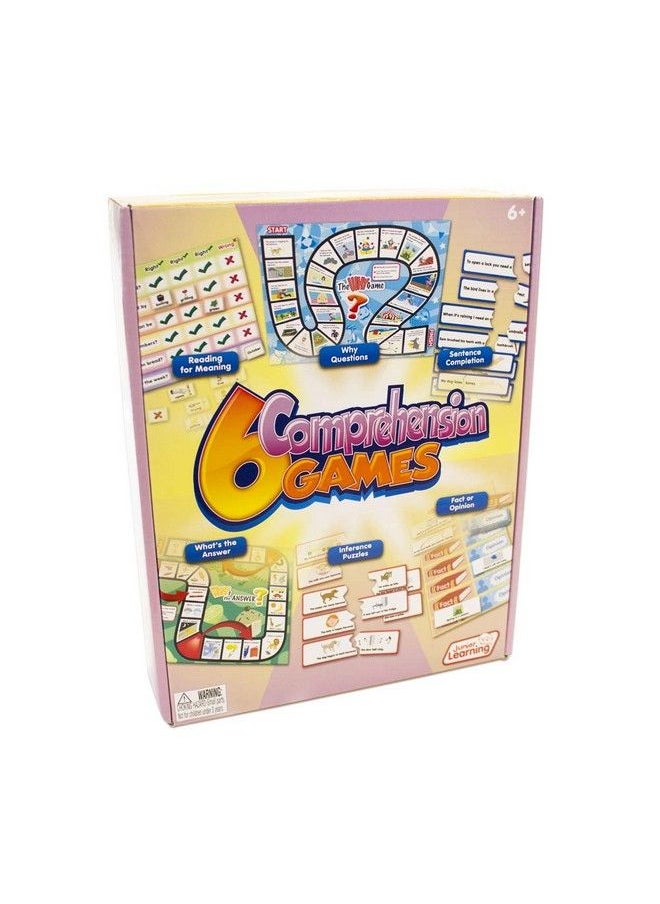Junior Learning - 6 Comprehension Games Multi (Model: Jl406) 10.25 H X 2.5 L X 7.75 W - Image 1