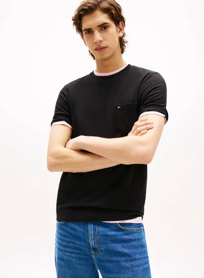 TOMMY HILFIGER Patch Pocket Crew Neck T-Shirt