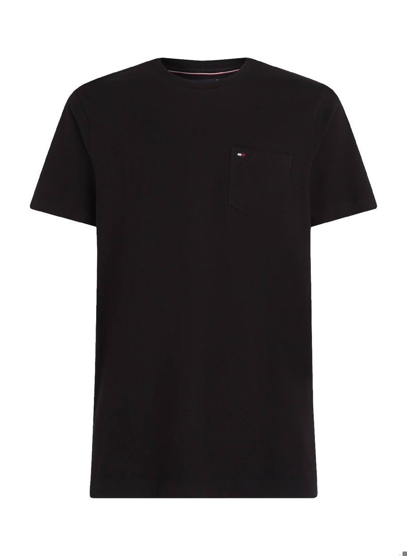 TOMMY HILFIGER Patch Pocket Crew Neck T-Shirt - Image 5
