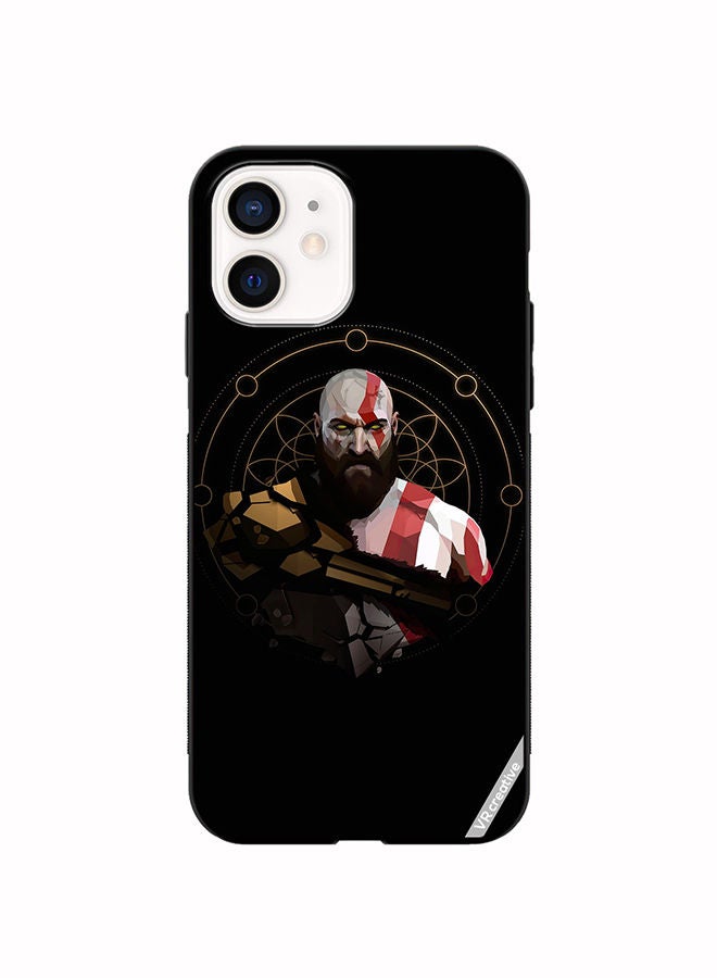 VR CREATIVE Protective Case Cover For Apple iPhone 12 God Of War, Kratos Design Multicolour - Image 1