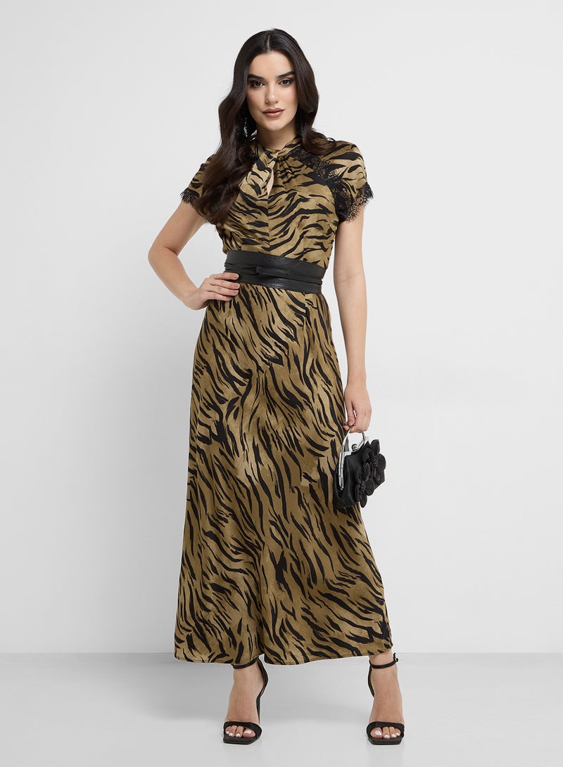 French Connection Animal Print Dress - Image 4
