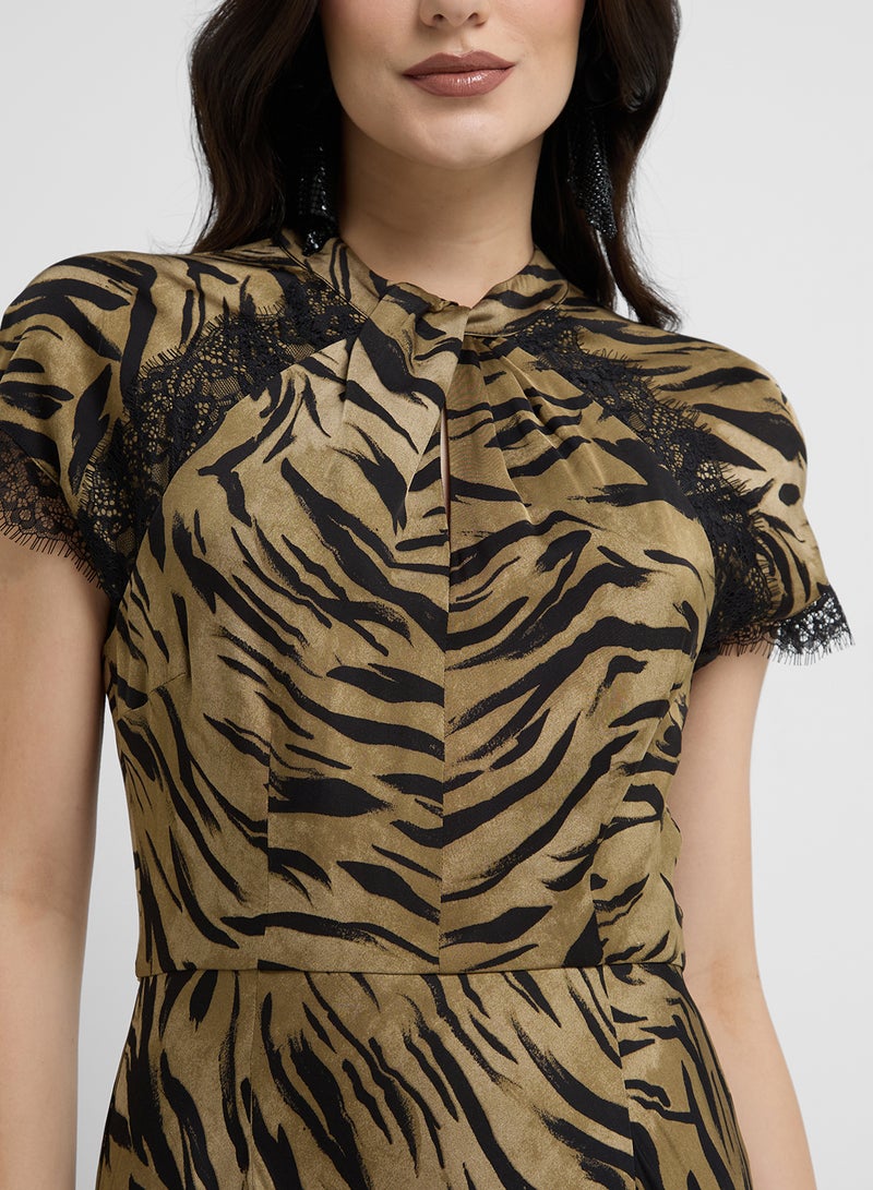 French Connection Animal Print Dress - Image 3