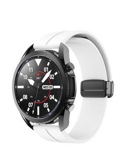 Generic 22mm Silicone Strap With Magnetic Folding Buckle For Xiaomi Watch Color Sport Color 2 S1 Active/ Huami Amazfit GTR 47mm GTR 3 Pro -White  - Image 4