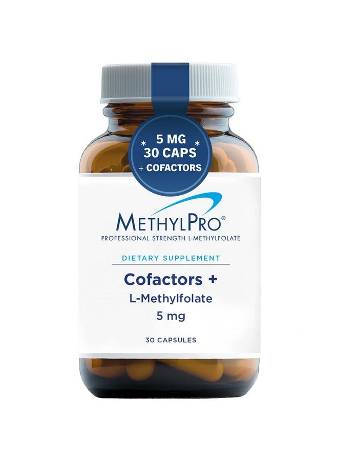 MethylPro L Methylfolate 5mg + Cofactors - L-Methylfolate Supplement with Magnesium Citrate, Vitamin B6, and B12 Vitamins for Optimal Metabolism - Homocysteine Support Supplement (30 Capsules) - Image 1