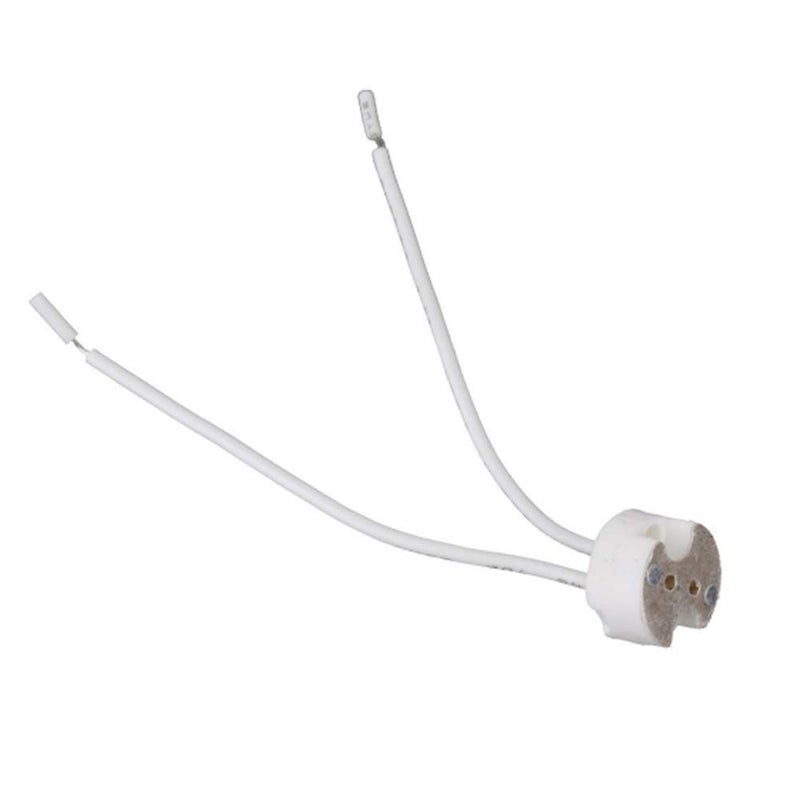 Homenique Hoenique 5 Pcs MR16 G4 Base Ceramic Socket Lamp Holder LED Connector CFL Halogen Wired Bulb Adapter - Image 3