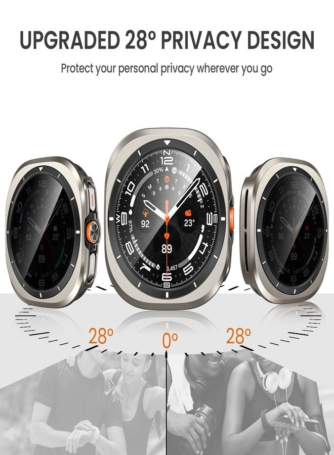 Tensea [5+5Pack for Samsung Galaxy Watch Ultra 2025 / Galaxy Watch 7 Ultra 2024 47mm Accessories, Hard PC Bumper/HD Anti-Fog Tempered Glass Protective Film, Face Cover Set for Women Men - Image 3