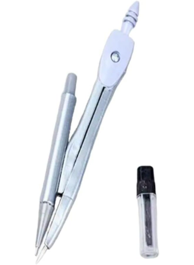 Durable Compass for Students & Professionals – Precision Drawing & Measuring Tool, Gray - Image 4