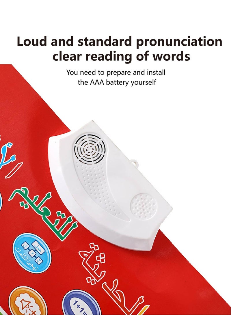 Bilingual Arabic English Sound Poster - Interactive Touch & Learn Alphabet Toy | Educational Wall Chart for Early Childhood Learning | Parent-Child Bonding Activity - Image 3