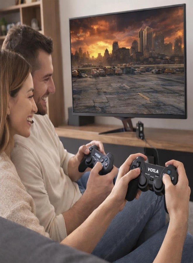 Voila M8 Retro Gaming Console – 4K HD TV Stick with Electronic Games, Portable Linux Game System, Dual Wireless Gamepads, Plug & Play Entertainment for All Ages - Image 3