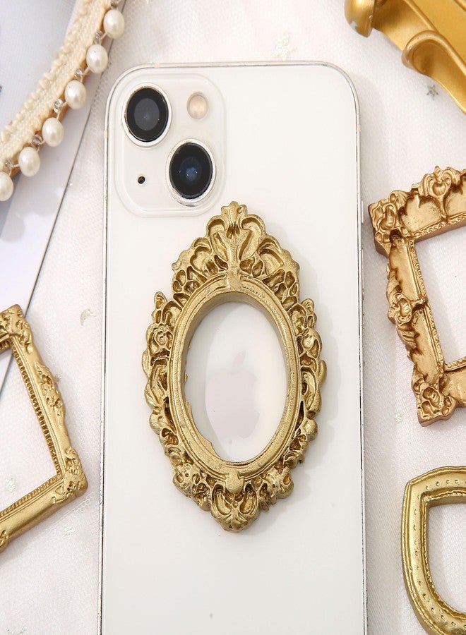 مجموعة من 16 إطار صور صغير من الراتنج من فينغليغو، إطارات ذهبية صغيرة عتيقة لعرض المجوهرات، إطارات صور صغيرة عتيقة لأعمال الصور اليدوية، ديكور حفلات الأعياد وحفلات الزفاف - Image 5