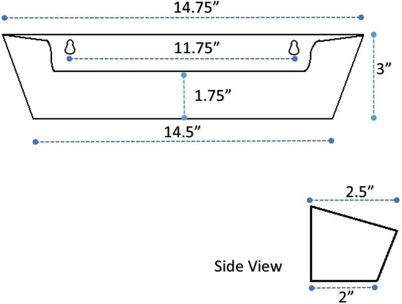 H. Bowes Sink Front Tip-Out Tray (14"-3/4 Tray Only, White) - Image 2