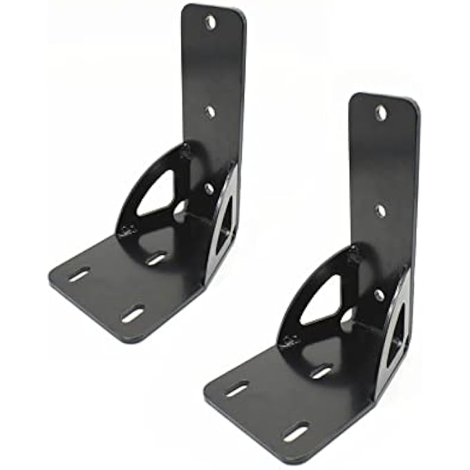 rayihni Awning Bracket Replacement for ARB 813402 50mm Wide 8mm Pre-drilled Holes Awning Bracket with Gusset - Pair - Image 2