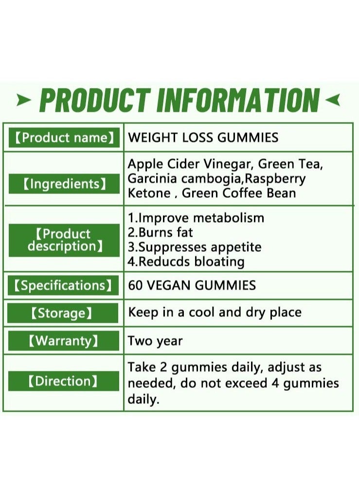 ديني حلوى جيلي لإنقاص الوزن، منتج تخسيس خل التفاح، حلوى جيلي لإنقاص الوزن، كيتو - Image 2