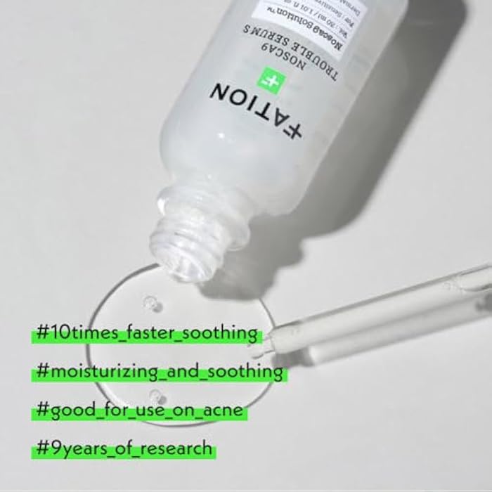 Fation NOSCA9 Soothing Serum S - Rapid Hydrating Calming Serum with 5-Layer Ceramide Complex &Fresh Centella Asiatica, Advanced Barrier Repair for Sensitive Skin Korean Skin Care (1.01 Fl Oz (Pack of 1)) - Image 4