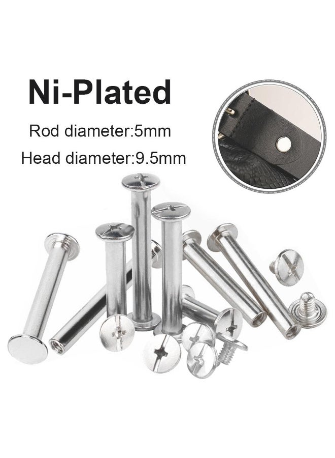 10/25/50PCS Metal Binding Chicago Screws Nails Studs Rivets For Photo Album Desk calendar menu Leather Craft Belt Wallet Fasteners - Image 1