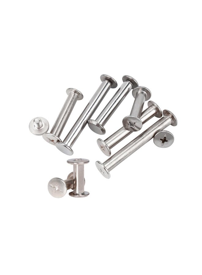 10/25/50PCS Metal Binding Chicago Screws Nails Studs Rivets For Photo Album Desk calendar menu Leather Craft Belt Wallet Fasteners - Image 2