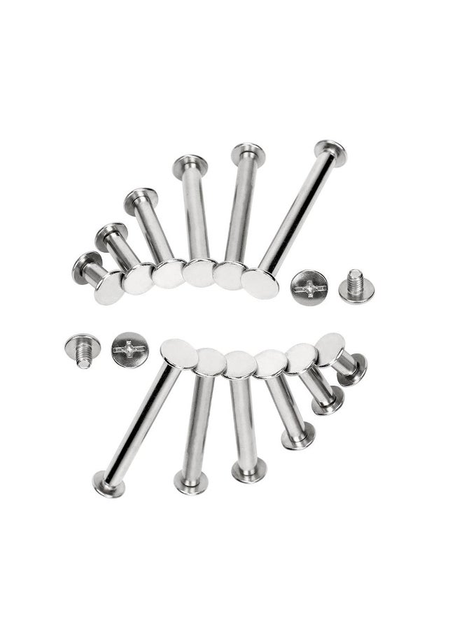 10/25/50PCS Metal Binding Chicago Screws Nails Studs Rivets For Photo Album Desk calendar menu Leather Craft Belt Wallet Fasteners - Image 4
