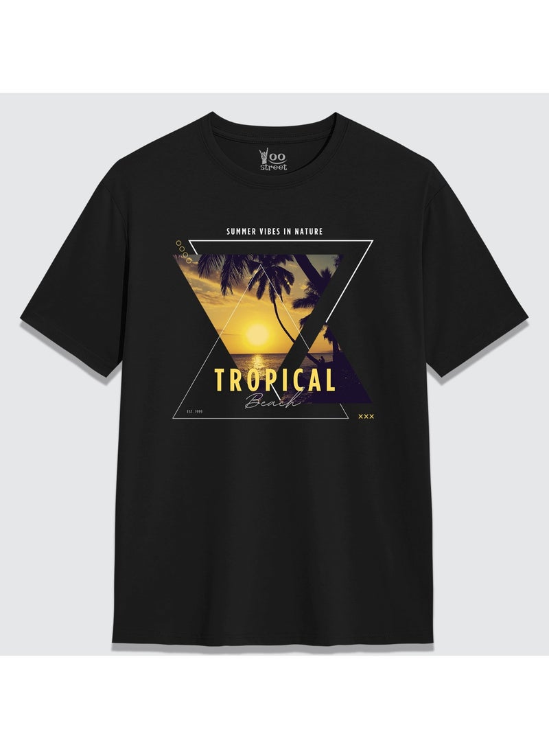 Yoo Street Yoo Street Good Vibes Surf Tropical T-Shirts – Pack of 4 – Summer Energy in Every Stitch  - Image 5