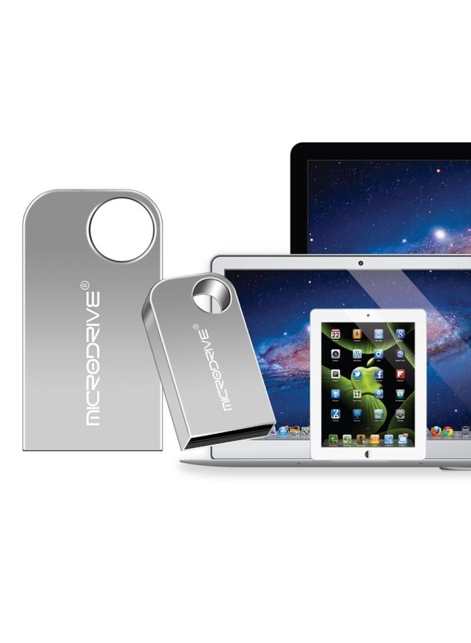 BURAQ MicroDrive 32GB USB 2.0 Mini Semi-circular Metal U Disk - Image 2