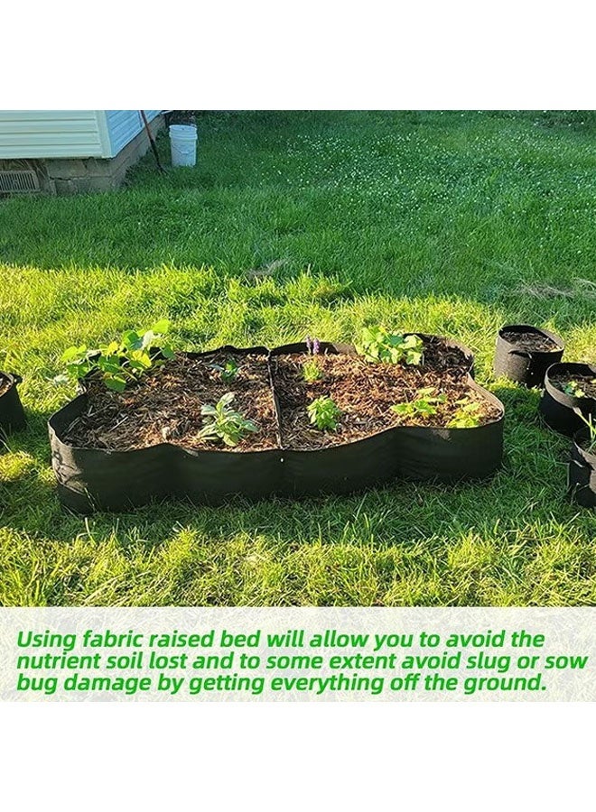 Ailily Plant Grow Bags,Fabric Raised Planting Bads,8 Holes Rectangle Grow Bag,Breathable Potato Tomato Planter Pots For Outdoor Vegetables Plant Flowers,180cmx90cmx30cm - Image 5