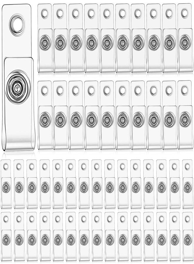 WJIAAA 50Pcs Badge Holder Replacement Strap with Snap Eyelet Hole - Image 1