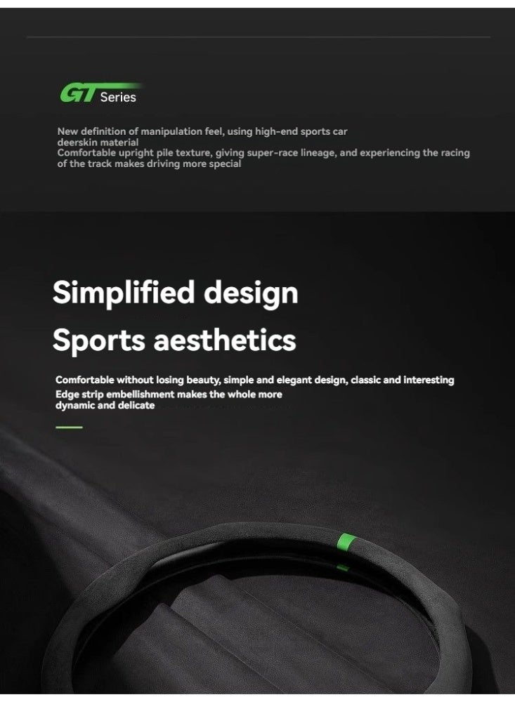 شاومي غطاء عجلة القيادة شياومي الجديدة إس يو 7 -مناسب لجميع الفصول، نسيج الجلد الجلدي، مضاد للانزلاق، وممتص للتعرق، لكل من الرجال والنساء، نمط بسيط 5D، غطاء مقبض على شكل بطاقة - Image 3