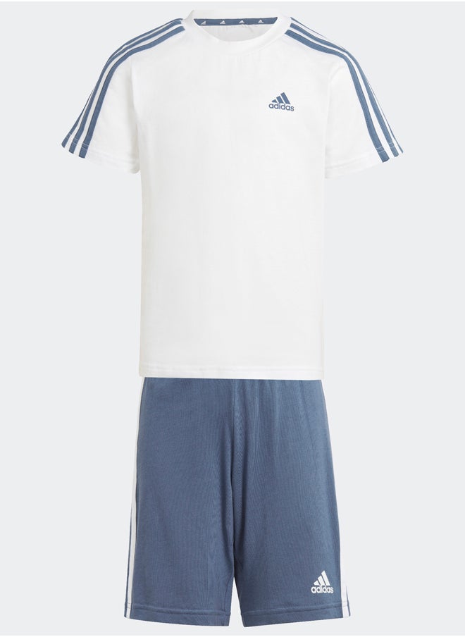 Adidas - Essentials 3-Stripes Tee and Shorts Set - Image 1