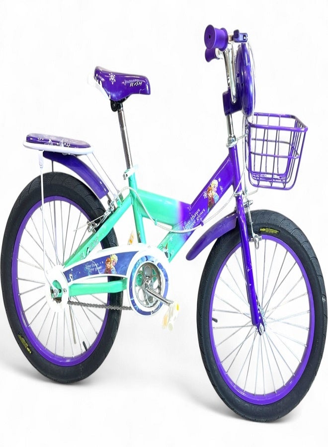 فلاش دراجة اطفال بناتي فيها اصوات وانوار من فلاش - لون موف - مقاس 20 من 8 سنوات ل12 سنوات - الوكيل الرسمية في مصر المنتج GTG TOYS - Image 3