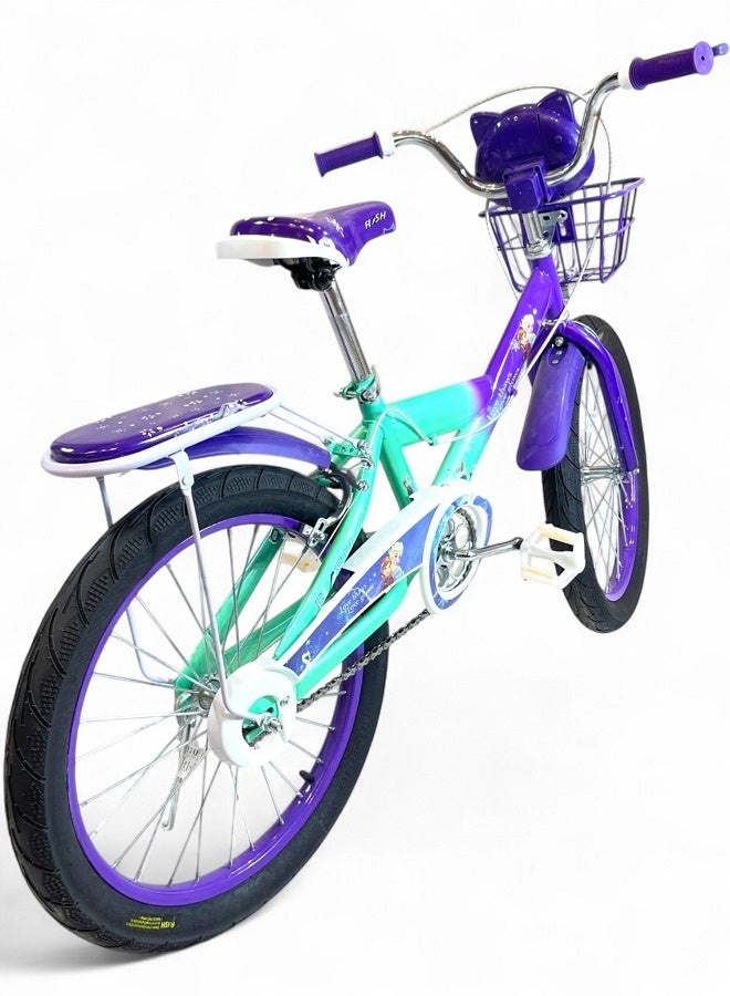 فلاش دراجة اطفال بناتي فيها اصوات وانوار من فلاش - لون موف - مقاس 20 من 8 سنوات ل12 سنوات - الوكيل الرسمية في مصر المنتج GTG TOYS - Image 4