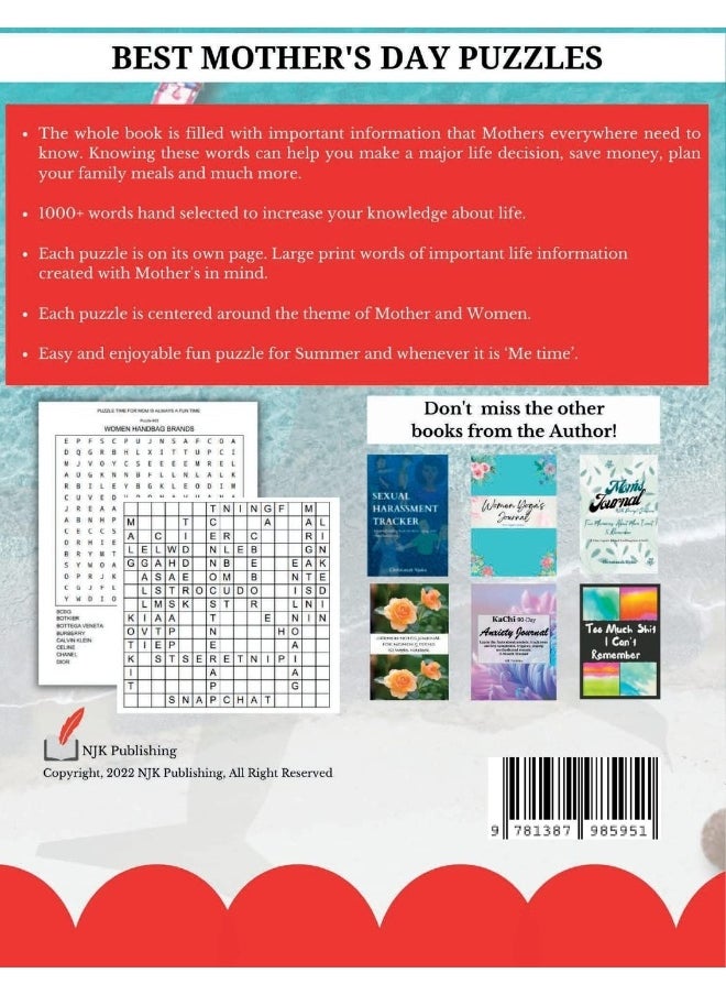 1000+ Words Search - Best Mother's Day Puzzles: Fun Brain Games For Mom - Interesting Facts About Mother  - Image 2