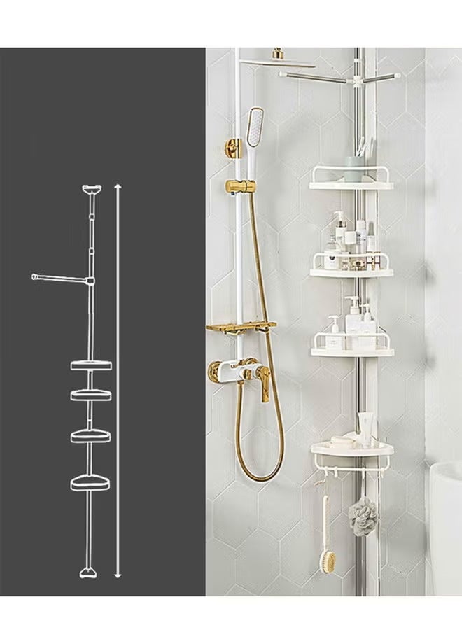 Wall Mounted Multi Functional Bathroom Storage Rack and Hanger - Image 4