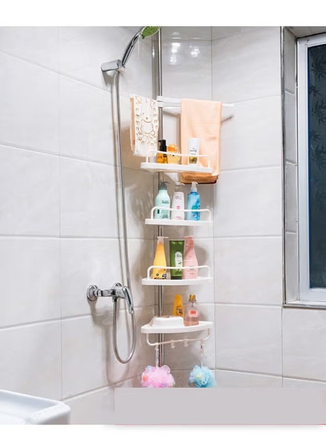 Wall Mounted Multi Functional Bathroom Storage Rack and Hanger - Image 2
