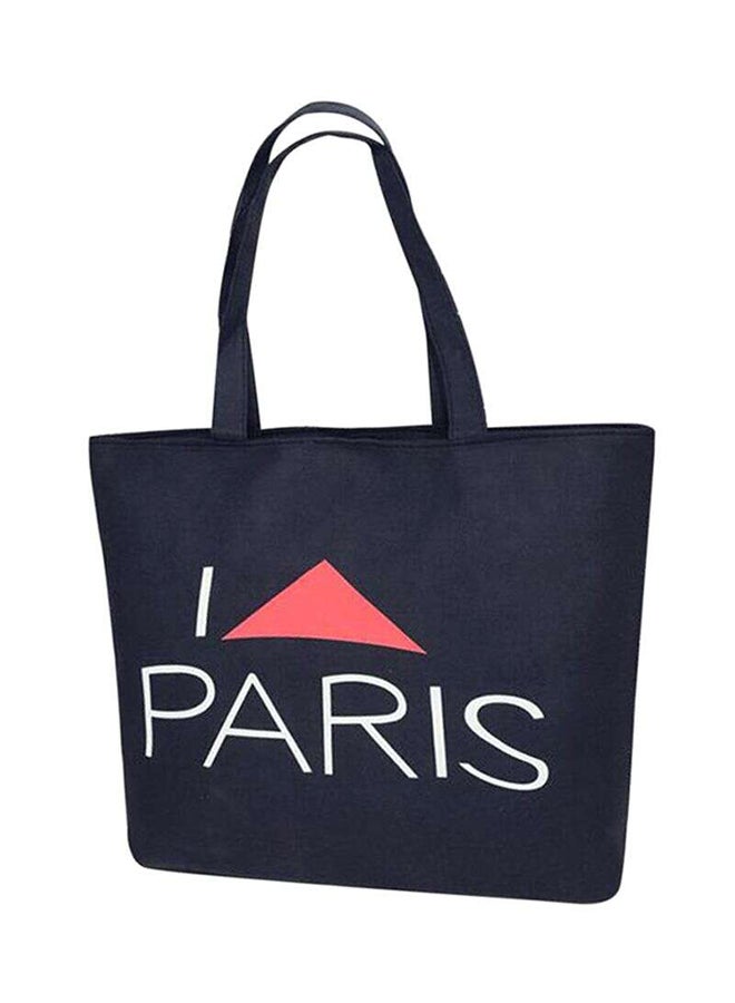 أوتاد حقيبة لحمل الأغراض بسحّاب للإغلاق ومطبوعة برسومات أسود - Image 1