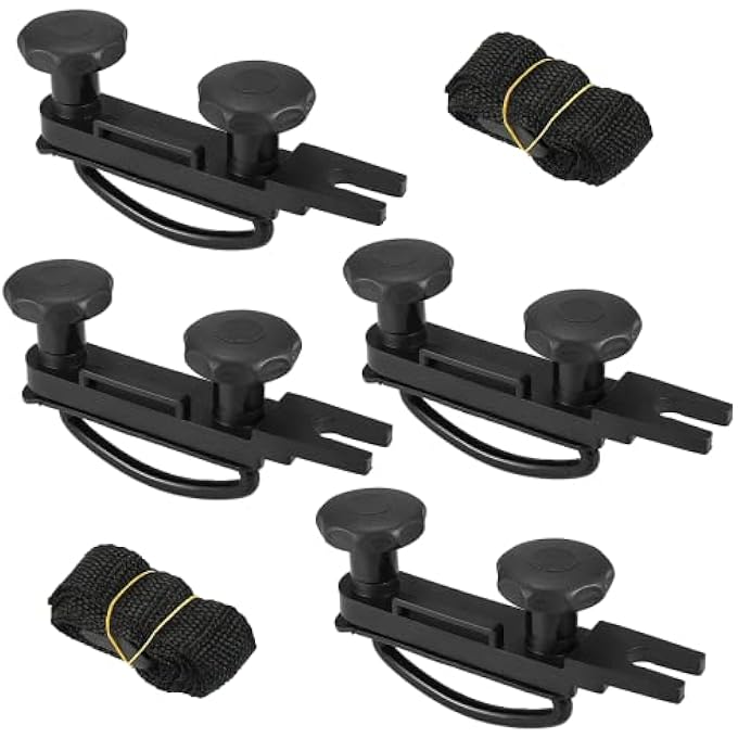 rayihni 4Pcs Universal Roof Box Mounting Fitting Kit, Car Van U Bolts Clamps Stainless Steel U Bracket with 8 Lock Nuts, 85mm Internal Width - Image 1
