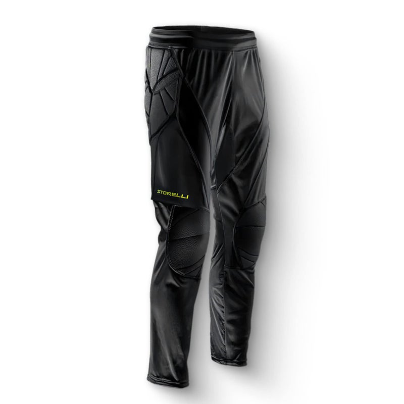 Storelli ExoShield Goalkeeper Pants HighImpact Protection SweatWicking Breathable Athletic Full Length Pants for Soccer HeavyDuty Sports Black Youth Large