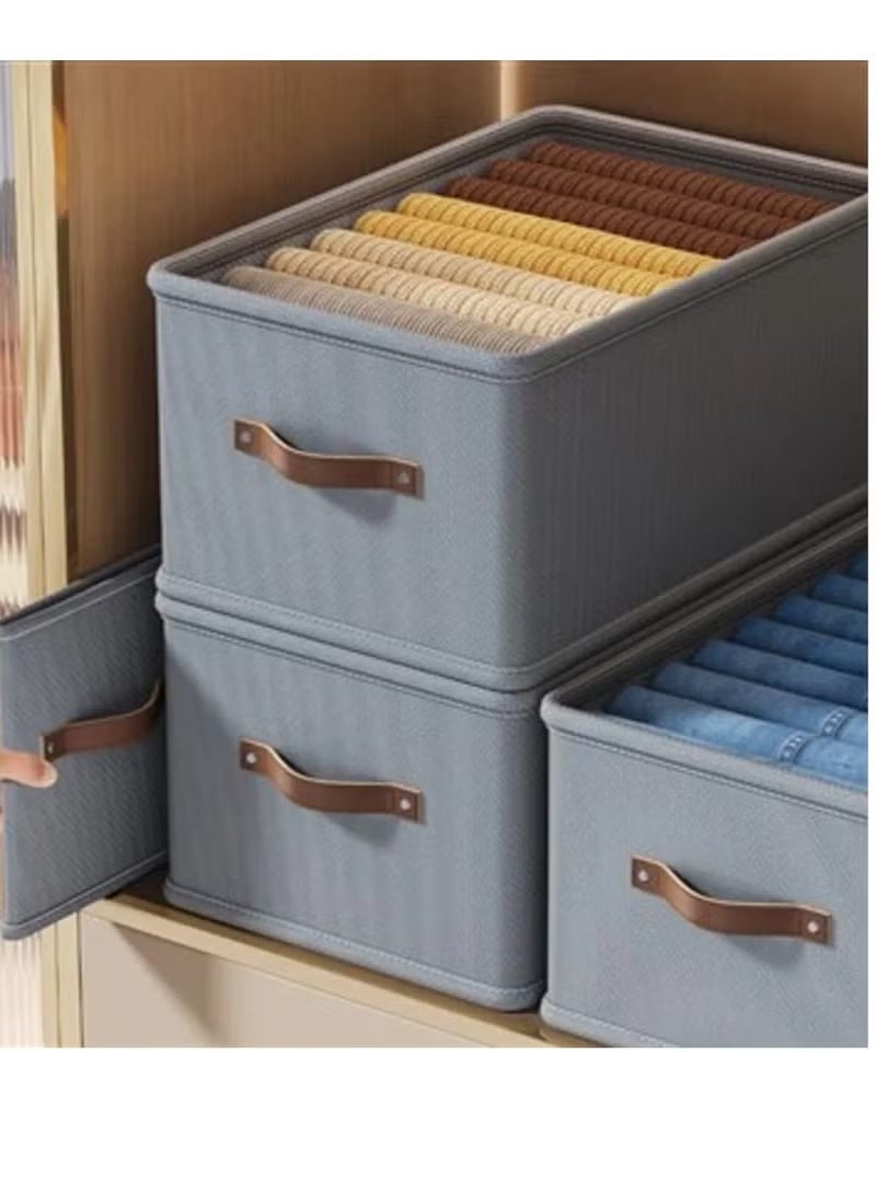 (3 pieces) of foldable Oxford storage box for organizing clothes, towels and furnishings, size 44*30*20 cm (color may vary) - Image 2