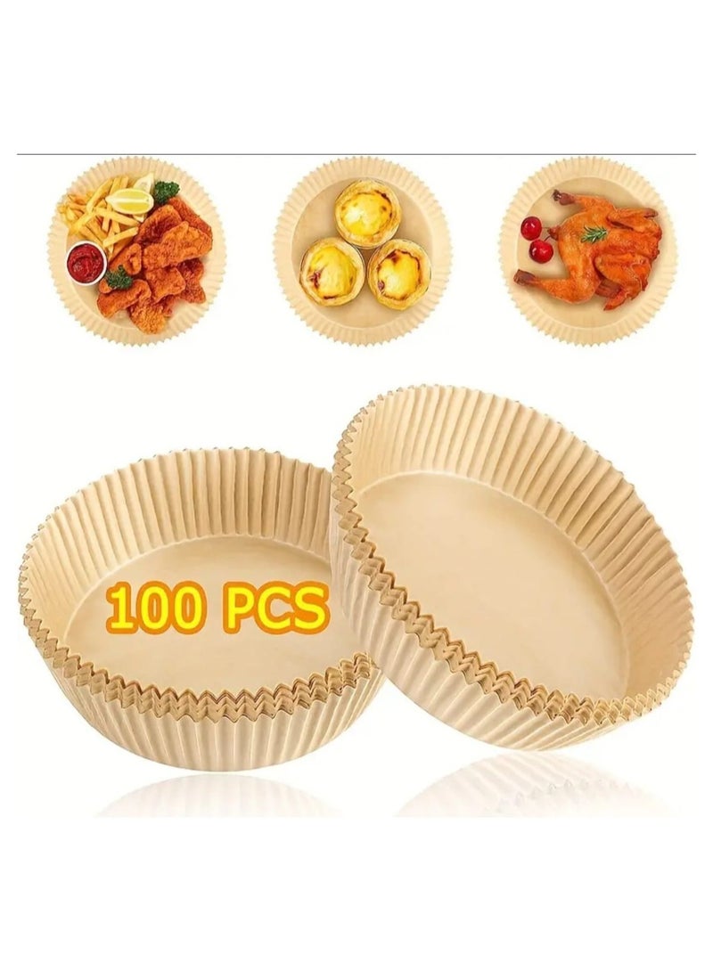 إل ديس ١٠٠ قطعة من ورق القلي للاستخدام مرة واحدة – مقاوم للزيت وغير لاصق، مناسب للخبز، القلي، التسخين في الميكروويف والطهي - Image 1