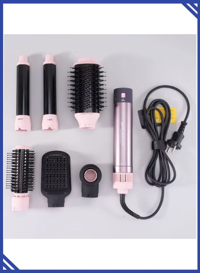 ENZO EN-4133 6-in-1 Electric Hair Styling Tool - Hair Straightener, Curler, Hot Air Brush & One-Step Dryer with Ionic Technology for Salon-Quality Styling at Home - Image 4