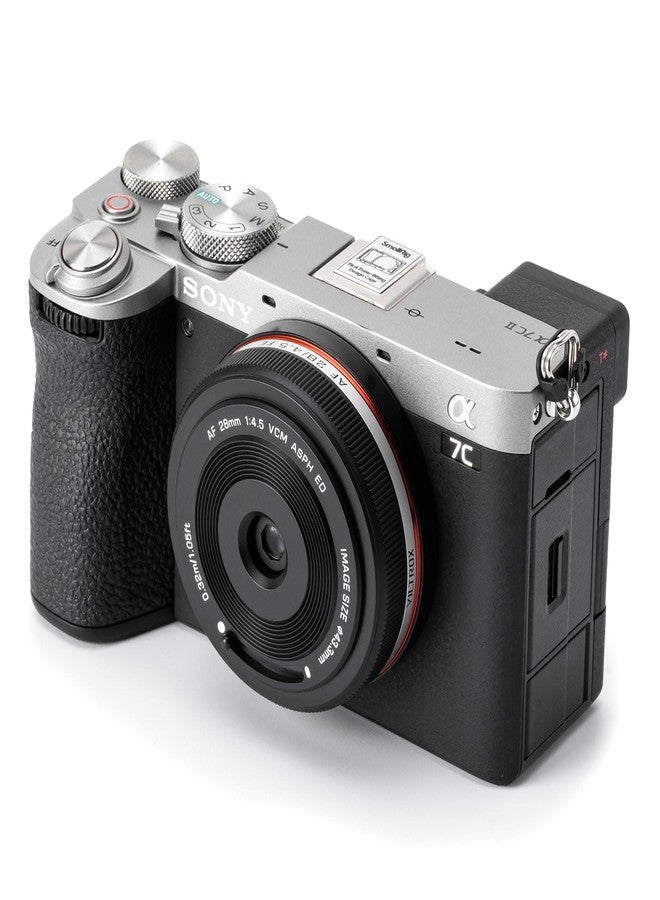 فيلتروكس عدسة Viltrox AF 28mm f4.5 FE المسطحة لكاميرات سوني ذات حامل E (a7، a7R، a7S، a7C، a9) - فائقة النحافة، كاملة الإطار، خفيفة الوزن، سوداء - Image 3