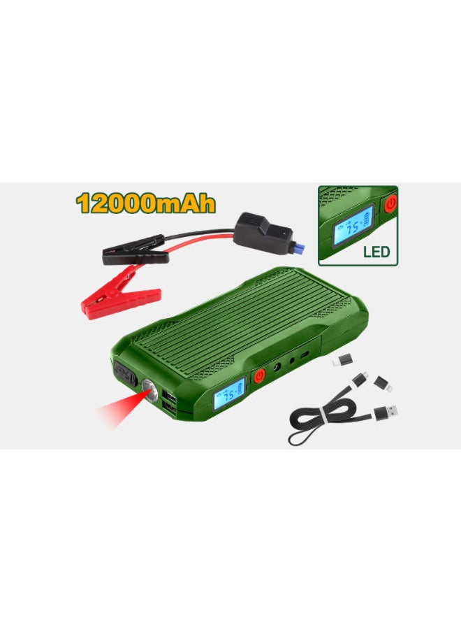 Jadever 12000 mAh jump starter power bank for car battery JDLY1512 