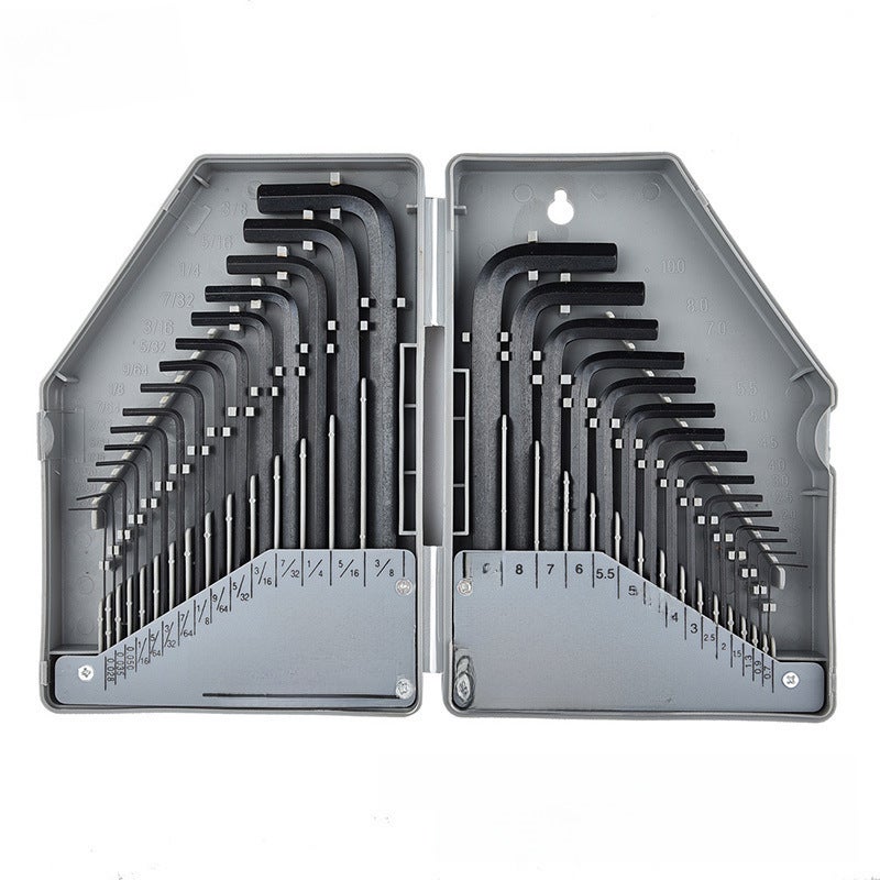 Hot 30pc Allen Wrench Set Metric English Flat Head L Type Allen Wrench(2085) - Image 3