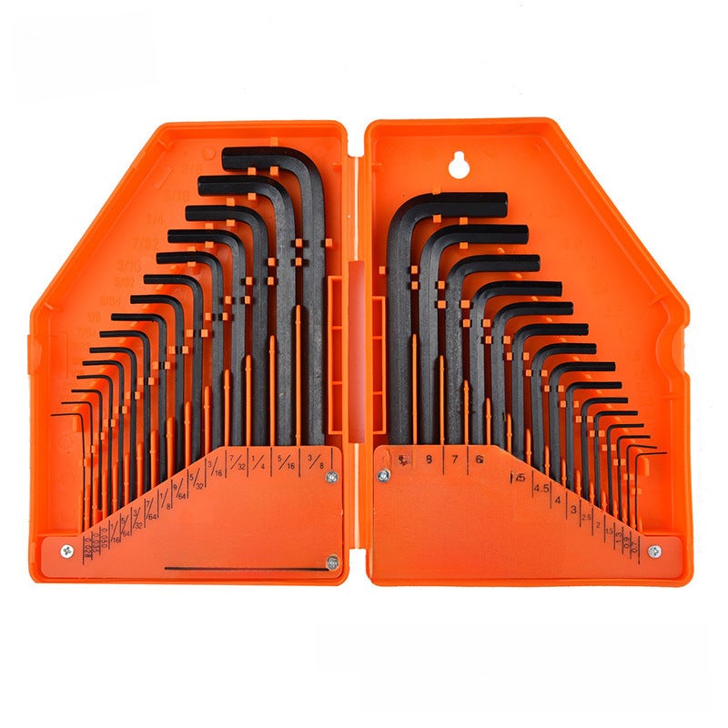 Hot 30pc Allen Wrench Set Metric English Flat Head L Type Allen Wrench(2085) - Image 2