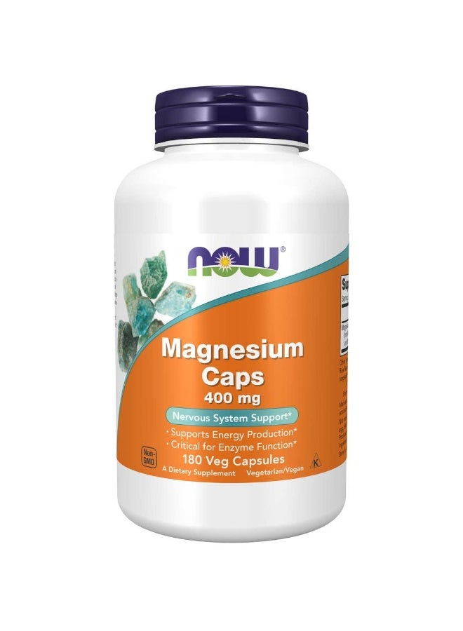 now magnesium caps 400mg 180 veg capsules - Image 3